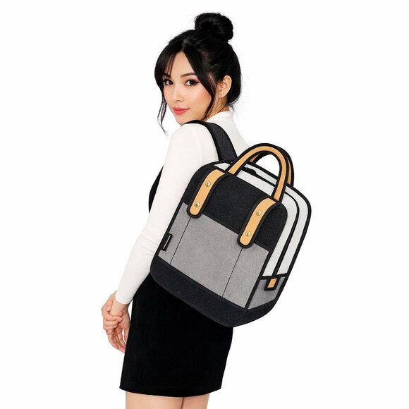Jump From Paper Woolen Backpack Grey Gray Bag Women Black Casual Novelty Cartoon main image 10